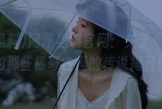 网曝黑料官网：关于“飞天扫帚”的那些稀奇古怪的传说揭开面纱！